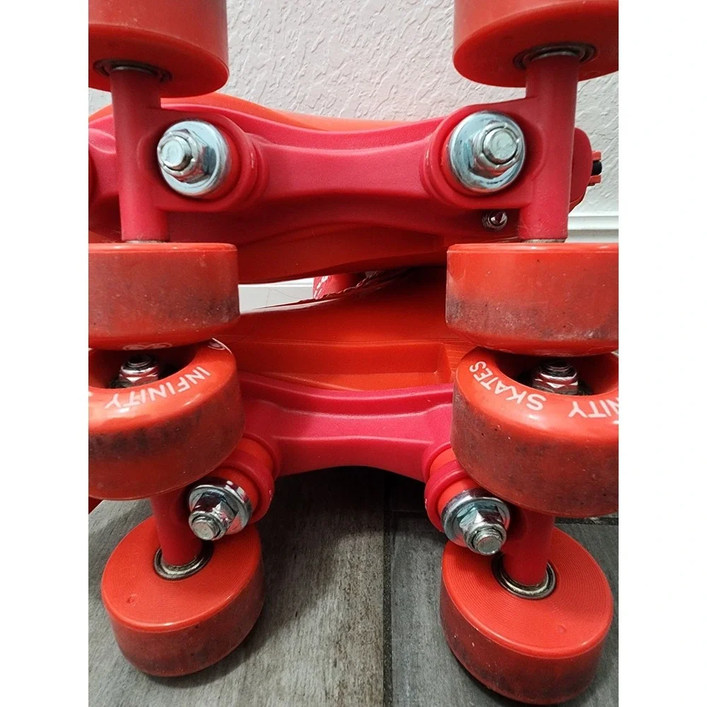 Infinity Roller Skates Cherry Cruise Girls Red Adjustable Med Sz Small 4 Roller